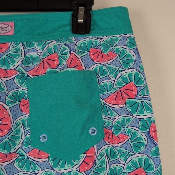 Vineyard Vines Lemon & Limes Print Board Skirt Jake Blue Preppy Resortwear NWT - Picture 10 of 12